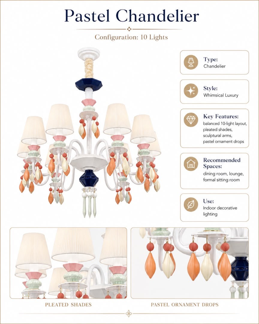 Belle Époque 10-Light Chandelier