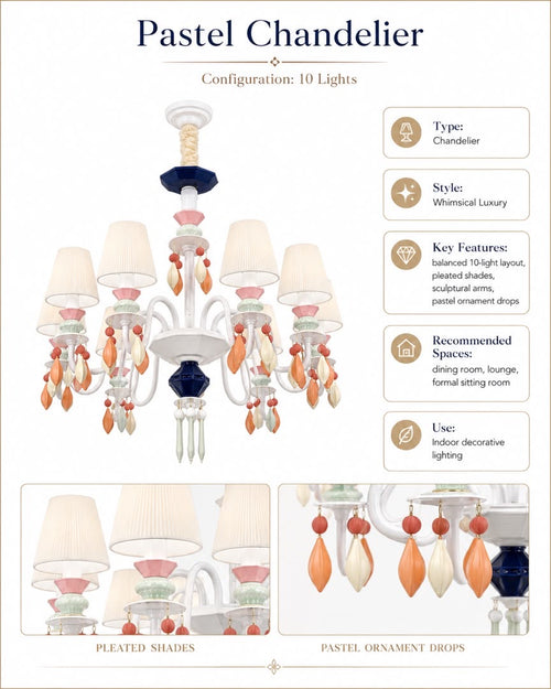 Belle Époque 10-Light Chandelier